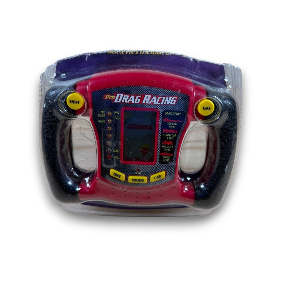 Parker Brothers Pro Drag Racing Handheld Electronic Game Kids‎ Red Vintage 1997